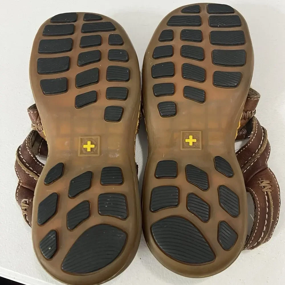 Dr. Martens Fisherman Sandals Men's Size 8 Brown Leather Vintage Y2K Buckle